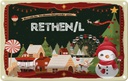 Blechschild 12x18 cm Weihnachten Grüße aus Rethen/L Abenteuer Reisen Urlaub Ostern Gruß