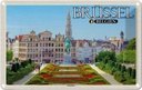 Blechschild 12x18 cm Brüssel Belgien Kunstberg Bildmotiv Reisemotiv Abenteuer Reisen