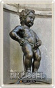 Blechschild 18x12 cm Brüssel Belgien Manneken Pis Bildmotiv Reisemotiv Abenteuer Reisen
