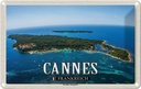 Blechschild 12x18 cm Cannes Frankreich Ile Sainte-Marguerite Bildmotiv Reisemotiv Abenteuer Reisen