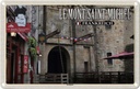 Blechschild 12x18 cm Le Mont-Saint-Michel Frankreich Königstor Abenteuer Reisen Urlaub