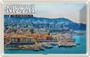 Blechschild 12x18 cm Nizza Frankreich Yachthafen Abenteuer Reisen Urlaub