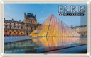 Blechschild 12x18 cm Paris Frankreich Louvre Museum Abenteuer Reisen Urlaub