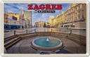 Blechschild 12x18 cm Zagreb Kroatien Hauptplatz Ban Jelacic Bildmotiv Reisemotiv Abenteuer Reisen