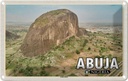 Blechschild 12x18 cm Abuja Nigeria Zuma Rock Felsformation Bildmotiv Reisemotiv Abenteuer Reisen