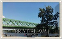Blechschild 12x18 cm Bratislava Slowakei Stary Most Alte Brücke Bildmotiv Reisemotiv Abenteuer Reisen