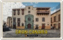 Blechschild 12x18 cm Gran Canaria Reisen Spanien Casa de Colon Muesum Bildmotiv Reisemotiv Abenteuer
