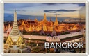 Blechschild 12x18 cm Bangkok Thailand Tempel Sonnenuntergang Bildmotiv Reisemotiv Abenteuer Reisen