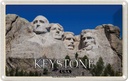 Blechschild 12x18 cm Keystone USA Mount Rushmore Memorial Bildmotiv Reisemotiv Abenteuer Reisen