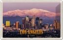 Blechschild 12x18 cm Los Angeles Skyline Berge Wolkenkratzer Bildmotiv Reisemotiv Abenteuer Reisen