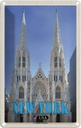 Blechschild 18x12 cm New York USA St. Patrick's Cathedral Bildmotiv Reisemotiv Abenteuer Reisen