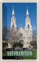 Blechschild 18x12 cm San Francisco Reisen Saints Peter and Paul Church Bildmotiv Reisemotiv Abenteuer