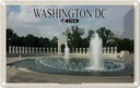 Blechschild 12x18 cm Washington DC USA National Woröd Memorial Bildmotiv Reisemotiv Abenteuer Reisen