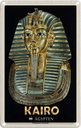 Blechschild 18x12 cm Kairo Ägypten Tutanchamuns Totenmaske Bildmotiv Reisemotiv Abenteuer Reisen