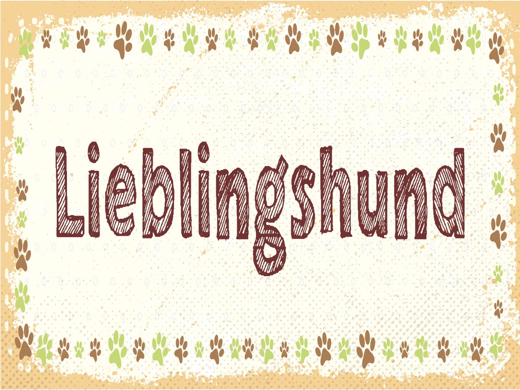 [LA-1806442] Blechschild 12x18 cm Lieblingshund Hund