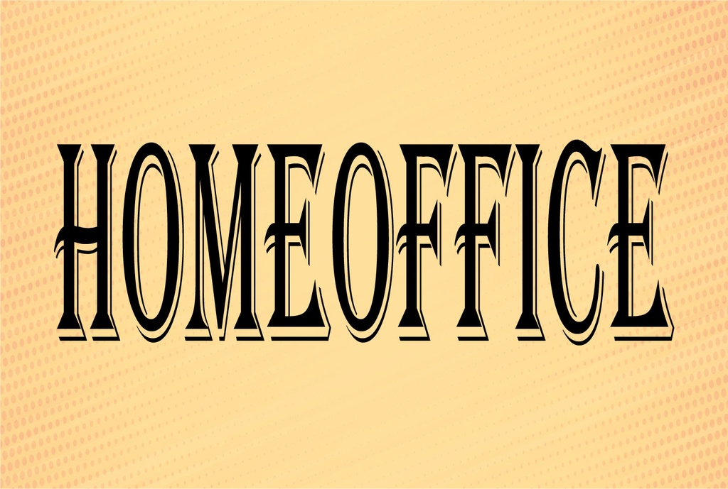 Blechschild 12x18 cm Homeoffice