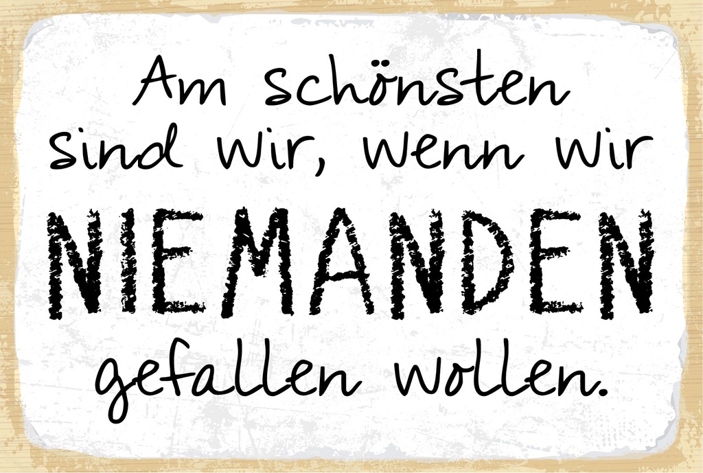 Blechschild 12x18 cm am schönsten sind wir wenn wir
