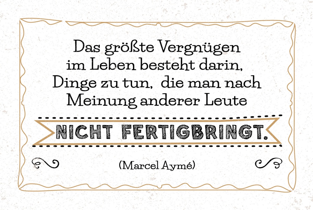 Blechschild 12x18 cm Vergnügen Dinge zu tun, die nach Meinung anderer
