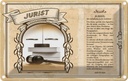 Blechschild 20x30 cm Jurist Beruf Arbeit