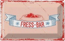 Blechschild 20x30 cm Fress-Bar Tier Haustier