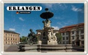 Blechschild 20x30 cm Erlangen Paulibrunnen Architektur Bildmotiv Reisemotiv Abenteuer Reisen Urlaub Häuser