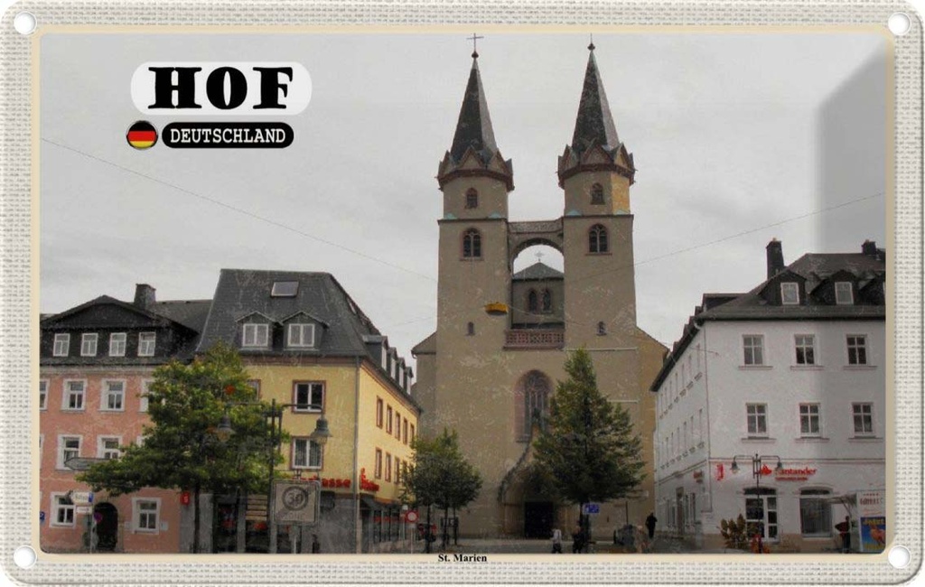 [LA-132154] Blechschild 20x30 cm Hof St. Architektur Martin Bildmotiv Reisemotiv Abenteuer Reisen Urlaub Häuser