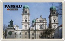 Blechschild 20x30 cm Passau Domplatz Architektur Bildmotiv Reisemotiv Abenteuer Reisen Urlaub Häuser