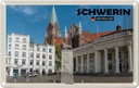 Blechschild 20x30 cm Schwerin Marktplatz Architektur Bildmotiv Reisemotiv Abenteuer Reisen Urlaub Häuser
