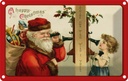 Blechschild 20x30 cm Weihnachtene Santa Claus Abenteuer Reisen Urlaub Weihnachten