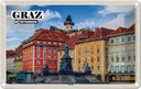 Blechschild 20x30 cm Graz Österreich Architektur Altstadt Bildmotiv Reisemotiv Abenteuer Reisen Urlaub Häuser