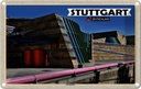 Blechschild 20x30 cm Stuttgart Staatsgalerie Architektur Bildmotiv Reisemotiv Abenteuer Reisen Urlaub Häuser