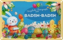 Blechschild 20x30 cm Ostergrüße BADEN-BADEN Ostern Gruß
