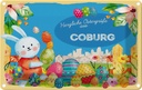 Blechschild 20x30 cm Ostergrüße COBURG Ostern Gruß