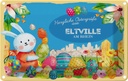 Blechschild 20x30 cm Ostergrüße ELTVILLE AM RHEIN Ostern Gruß