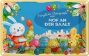 Blechschild 20x30 cm Ostergrüße HOF AN DER SAALE Ostern Gruß