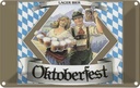 Blechschild 20x30 cm Oktoberfest Lager Bier Bayern Feiern Party