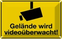 Blechschild 20x30 cm Gelände wird videoüberwacht Warnschild Hinweisschild Sicherheit Vorsicht