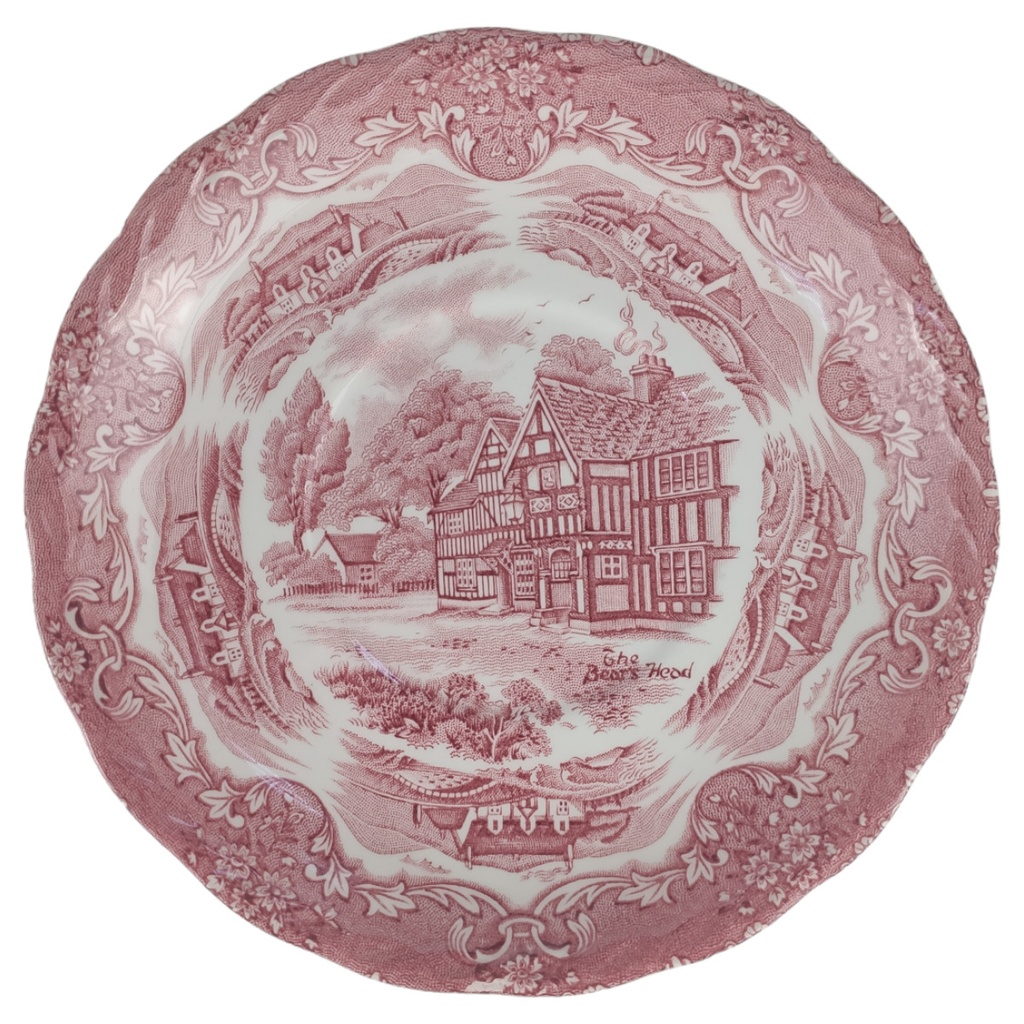 [1805996-2] Untertasse für Suppe Grindley English Country Inns Rot