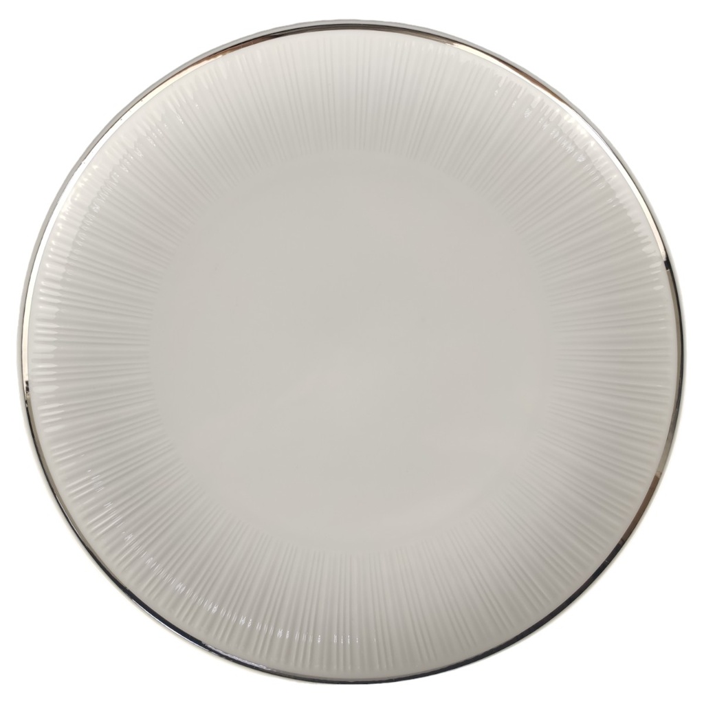 [1806083-1] Speiseteller Hutschenreuther Relief Platinrand