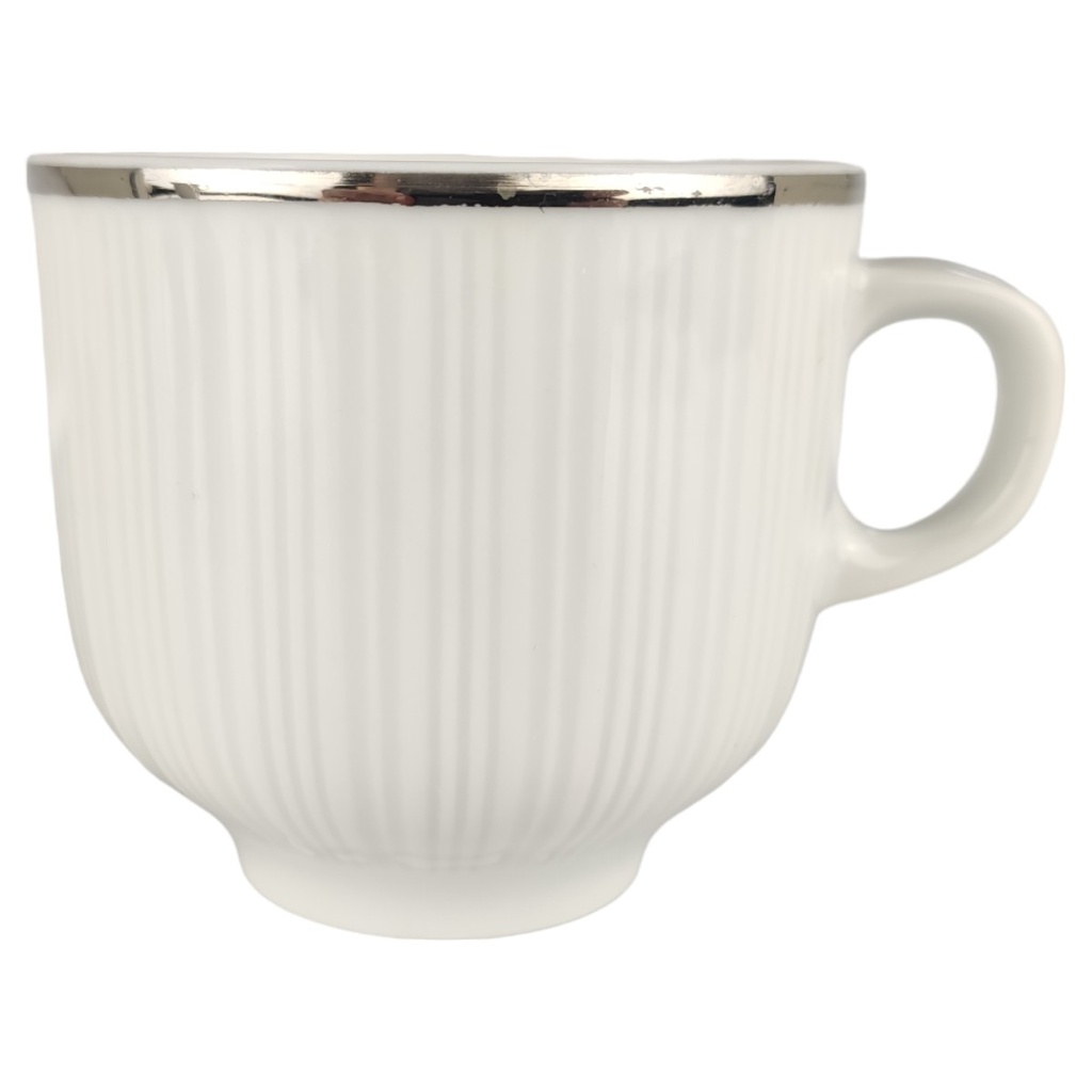 [1806090-1] Kaffeetasse Hutschenreuther Relief Platinrand