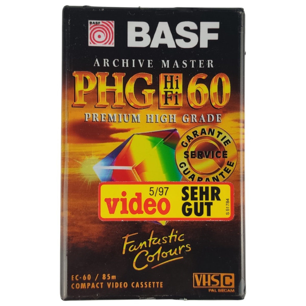 [1806278] Basf Archive Master PHG HiFi 60 VHS-C Leerkassette Kassette