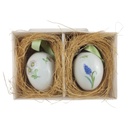 2er Set Osterei Royal Copenhagen Blumenmotiv Ei gebraucht - sehr gut