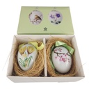 2er Set Osterei Royal Copenhagen Blumendekor Ei gebraucht - sehr gut