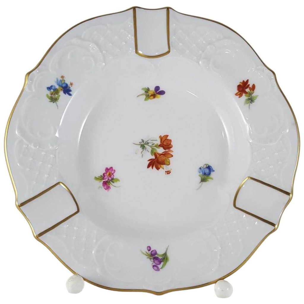 [45811843] Aschenbecher Lindner Porzellan Streublümchen Mit Relief gebraucht - neuwertig
