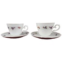 2er Set Untertasse Kaffeetasse mit & Seltmann Weiden Wien Streublume 26483 gebraucht - akzeptabel