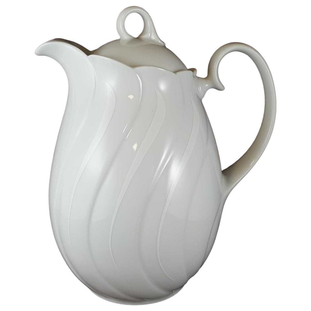 [45811911] Kaffeekanne Kanne 1,5 L Seltmann Weiden Helena Weiße Welle Weiß gebraucht - neuwertig