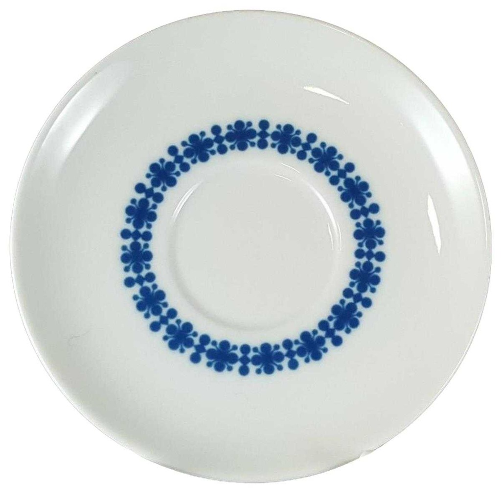 [45812230] Untertasse für Kaffee 15 cm Thomas Porzellan Weiß blau gebraucht - neuwertig