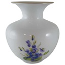 Blumenvase Goldrand 14 cm Weimar Porzellan Blumendekor Blumen gebraucht - neuwertig