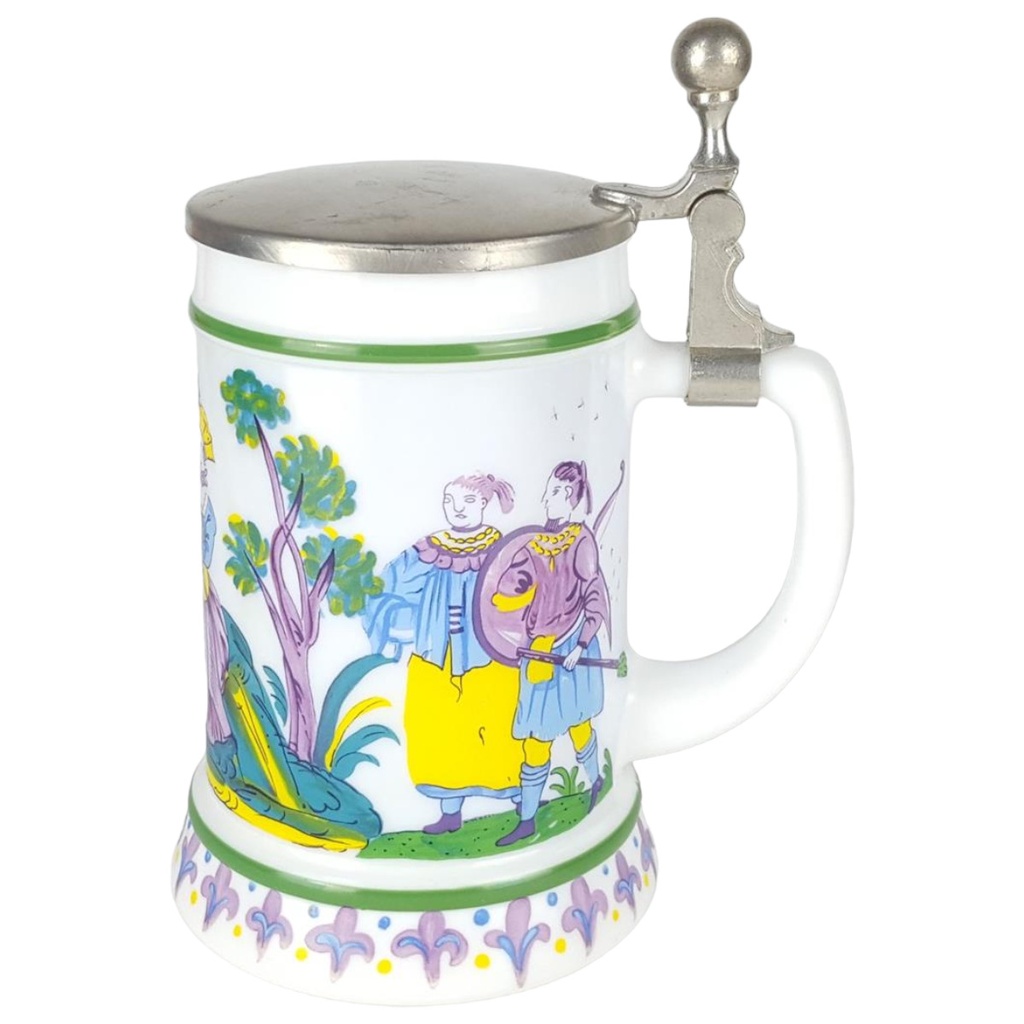 [458128885] Krug Bierseidel Glaskrug 18,5 cm BMF gebraucht - gut