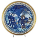 Wandteller Sammelteller Weihnachtsteller Bavaria 24,5 cm Porzellan gebraucht - sehr gut